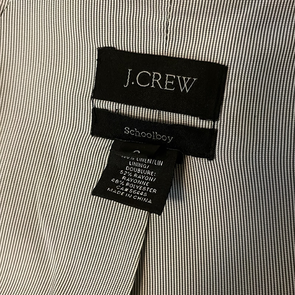J. Crew Linen Schoolboy Blazer - Picture 8 of 9